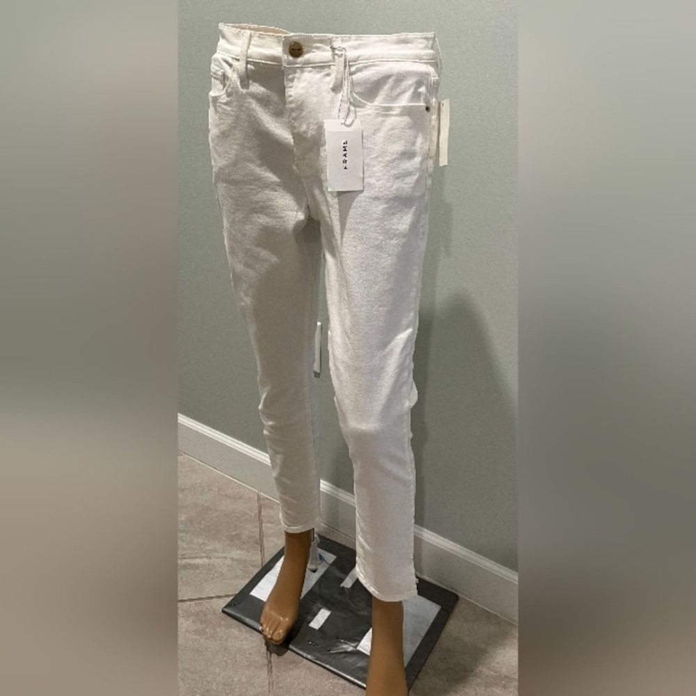 FRAME‎ Crop White Denim Jeans Size 31  New With Tags